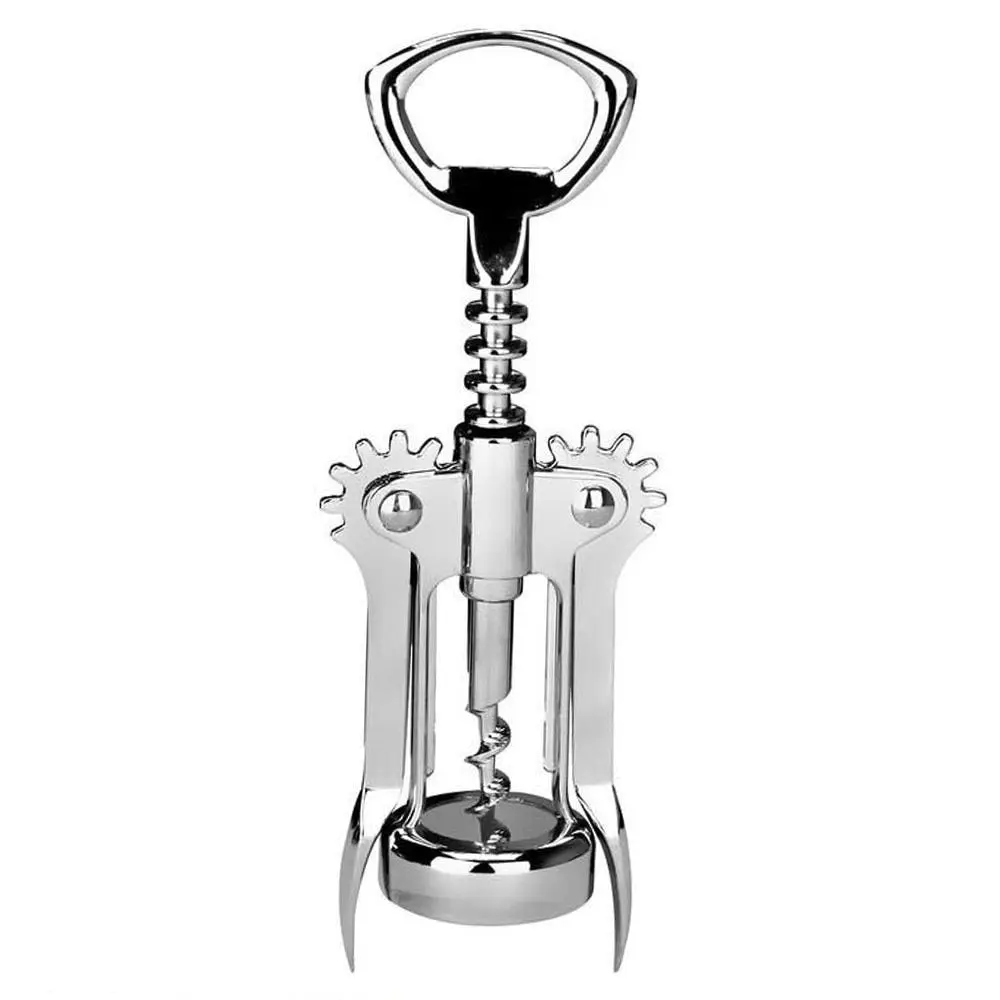 

Corkscrew Wine Cork Stopper Opener Stainless Steel Spout Opens Bottles With Cork Stoppers and Metal Caps Dimensions 16x6.5cm