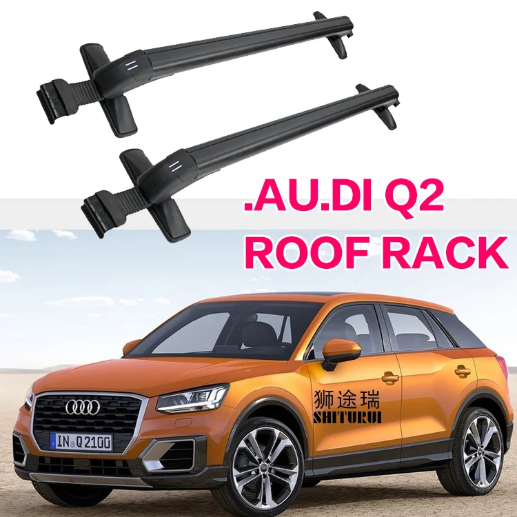 

SHITURUI 2Pcs Roof Bars for AUDI Q2 SUV 2017 2018 2019 Aluminum Alloy Side Bars Cross Rails Roof Rack Luggage Carrier