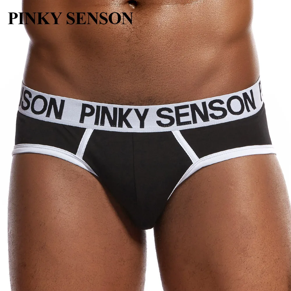 Pinkysenson briefs men underwear breathable soft cotton male panties homme underpants briefs shorts