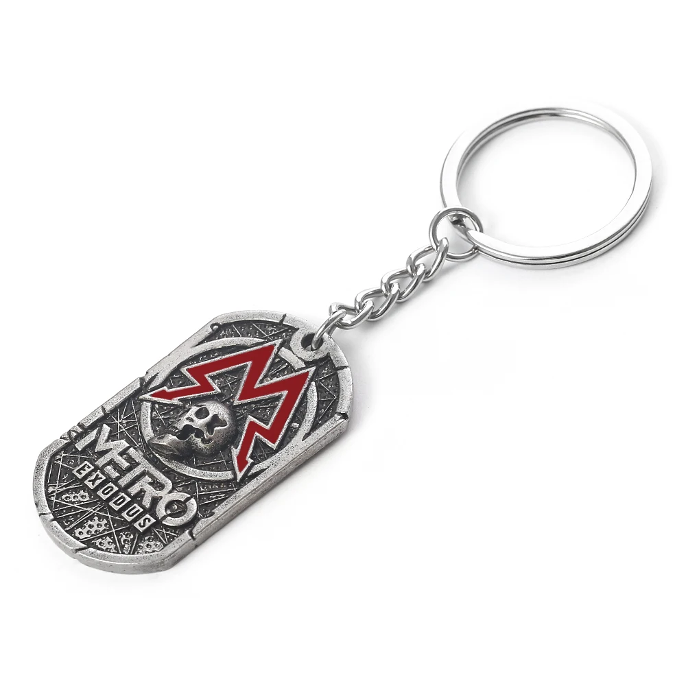 Metro Exodus 2033 Necklace Pendant Dog Tag Pendant Beads Chain Metal Men Goth Charm Necklaces Jewelry Gifts