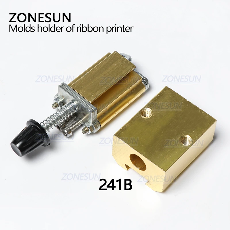 ZONESUN Mould holder of ribbon printer DY8  coding device heat head of stamping heat block HP241B printer letter die cave