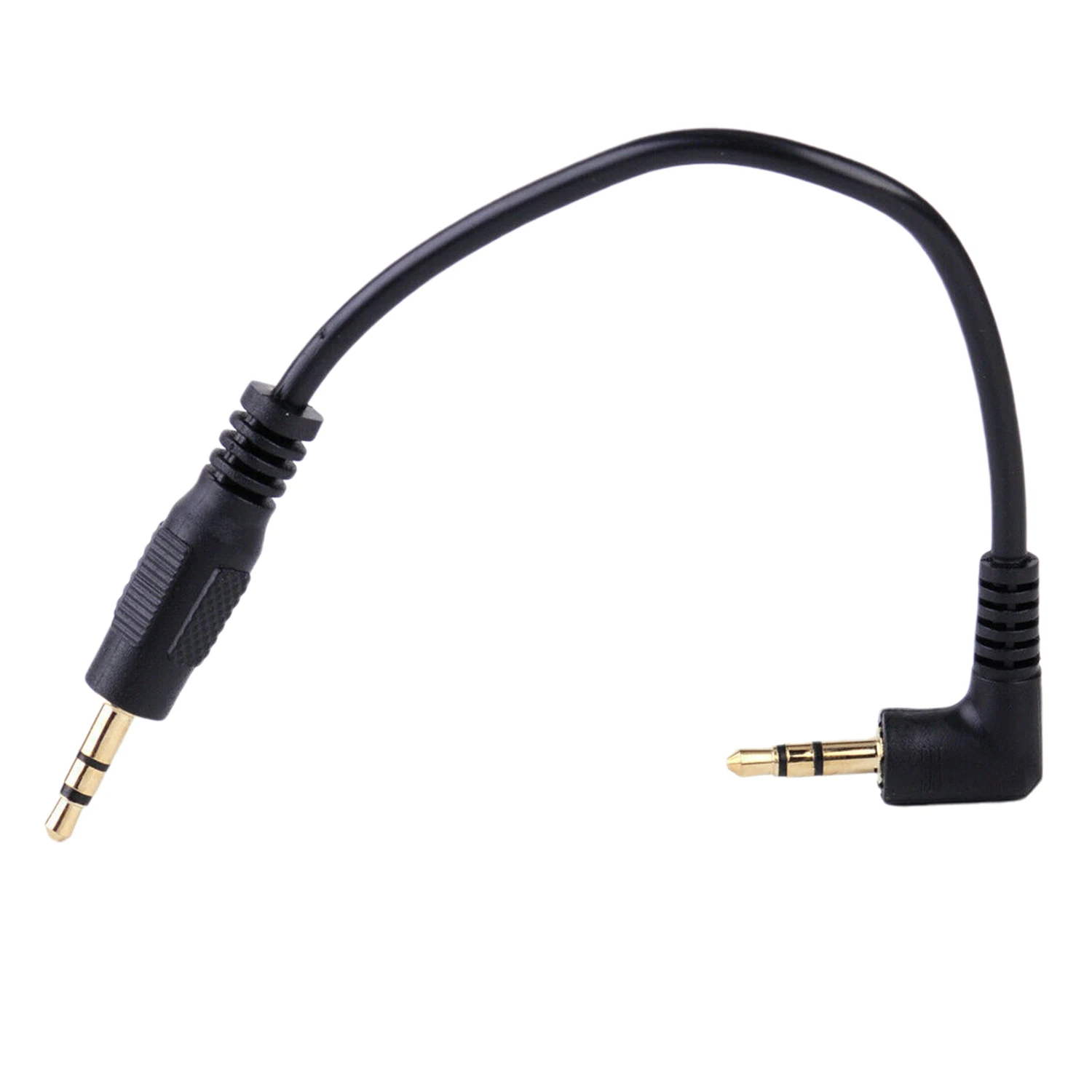 1pc 3.5mm Jack Male to 3.5mm Male 90 Degree Right Angle AUX Audio  Auxiliary Cord Cable Cord For iPod MP3 Car