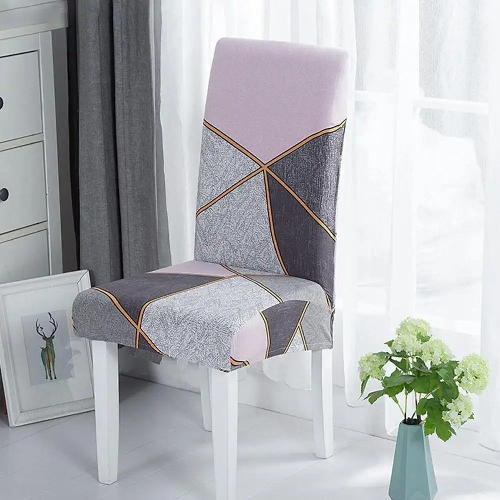 Washable  Fashion Stylish Design Seat Slipcover Breathable Chair Protectors Cover Versatile   for Dinner Room