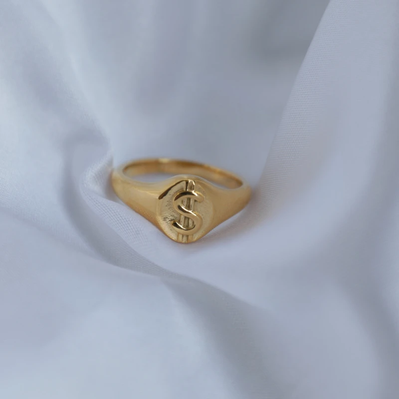 Joolim-anillo de acero inoxidable para mujer, joyería de alta gama, Pvd, resistente al agua, moda $ Patter Dollar, venta al por mayor