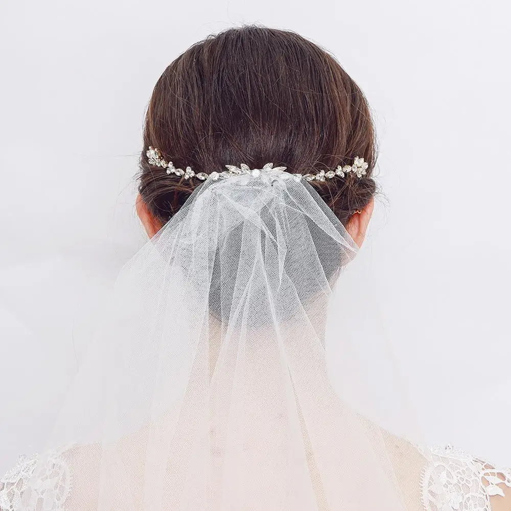 Accessoires de cheveux de mariée simples or et argent, peigne à cheveux en cristal, accessoires de robe de mariée