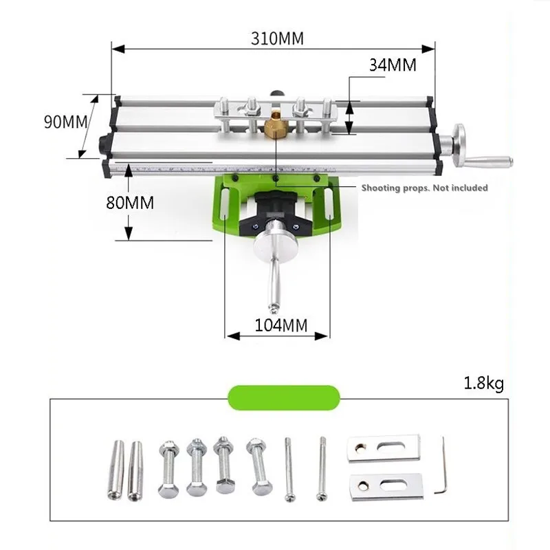 Imagem -03 - Mini Precisão Fresadora Worktable Multifunções Furadeira Torno Fixação Mesa de Trabalho Bancada Broca Cruz Suporte da Tabela 6300