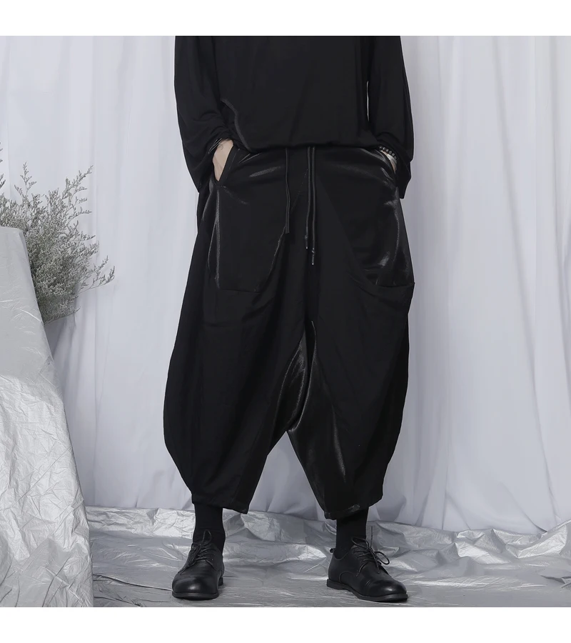 Summer Pants Men's Loose Wide Leg Pants Spring And Summer New Large Casual Three-Dimensional Tailoring Hougong Pants Men's