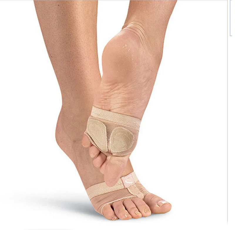 1 paio professionale danza del ventre danza punta Pad scarpe da ginnastica mezze solette in cotone solette cura dei piedi solette avampiede