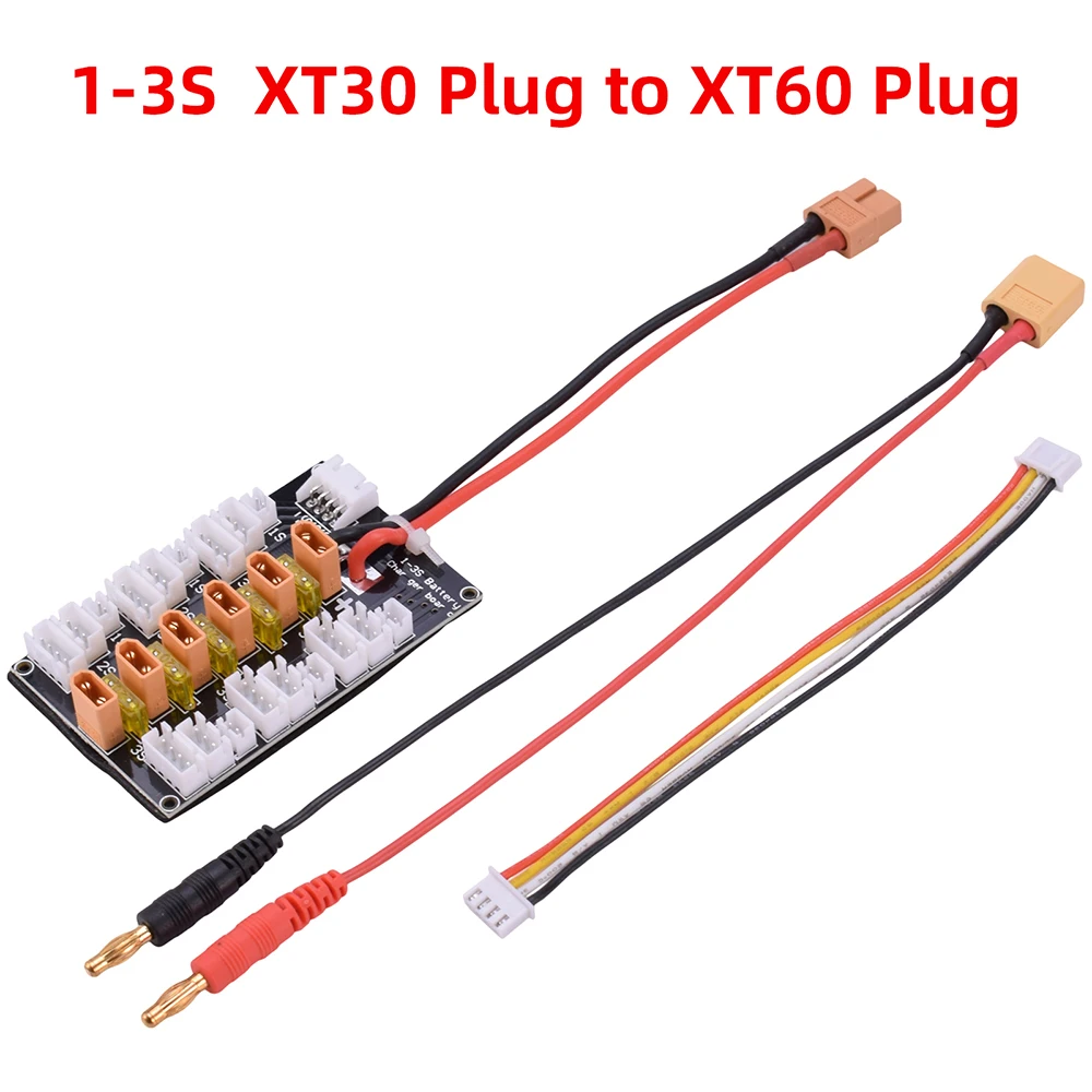 Multi 2S-6S Lipo Parallel Balanced Charging Adaptor Board XT60 /T Deans /XT90 Plug For iMAX SKYRC B6AC B6 HTRC C240 DUO Charger