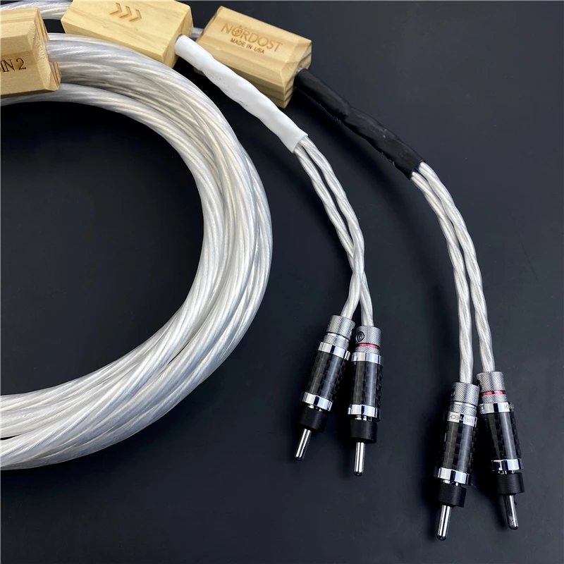 

Nordost Odin 2 Silver Speaker Cable Carbon Fiber Banana Plug HiFi Audio Line