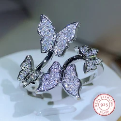 925 Sterling silver elegancka, z kokardą pierścień kolorowe z możliwością zmiany rozmiaru pierścień wkładka cyrkon pierścień moda biżuteria ślubna pierścionek zaręczynowy