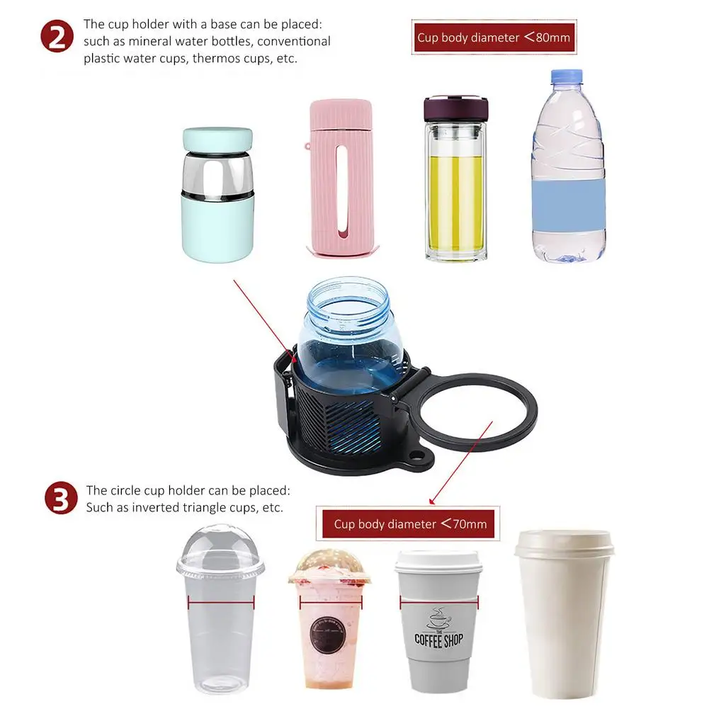 

Car Cup Holder New Car Air Vent Drink Cup Bottle Holder AUTO Car Truck Water Auto Air Vent Mount Cup Holder With Phone Clamp