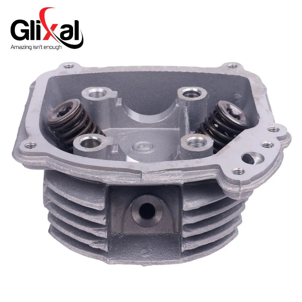 Glixal GY6 125cc Chinese Scooter Engine 52.4mm EGR Cylinder Head Assy with Valves for 4T 152QMI ATV Go Kart Buggy Moped Quad