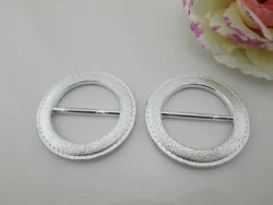 10pcs Bright Round Plastic Acrylic Belt Buckle For Chair Sash 34mm