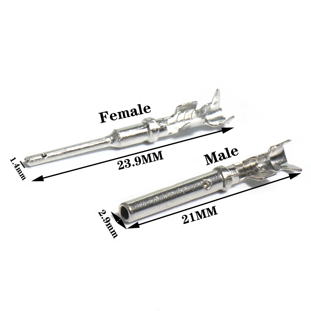 1, 0A Plug-In Spring Auto Wire Harness Connector Cord End Terminal Connector Tembaga Crimping Terminal Female Male Kit Electrical