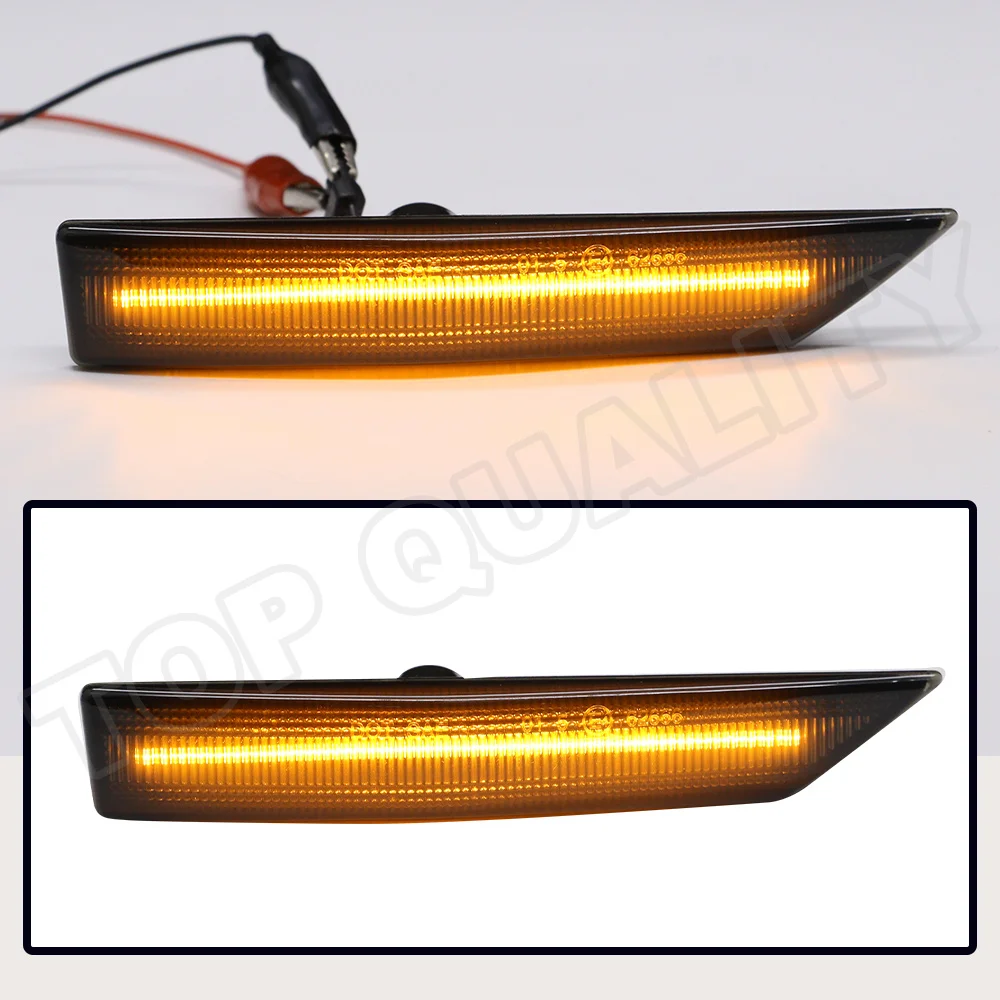 Amber Turn Signal Light For Kia Soul I AM 2009 2010 2011 2012 2013 Smoked LED Front Fender Side Marker Light Indicator Lamp