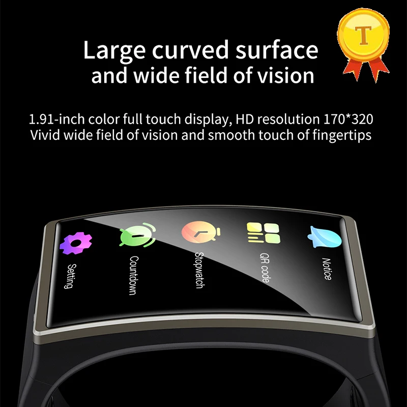 2021 السباحة مقاوم للماء Smartwatch الرجال النساء شاشة كبيرة WhatsApp مزامنة معدل ضربات القلب مراقبة ضغط الدم BT 5.0 ساعة ذكية