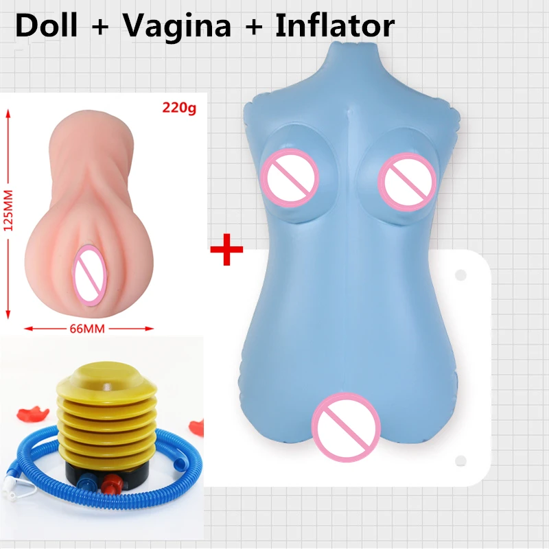 Newest! Easy To Store And Clean Inflatable Half Sex Doll Removable Vagina Real Pussy Sex Toy For Man Adult Sex Products