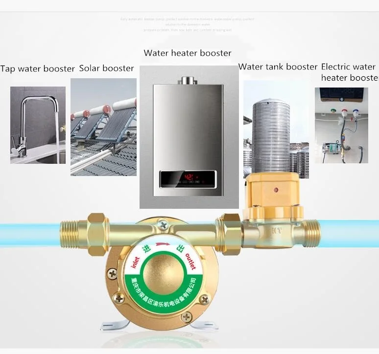 220V Druckerhöhungspumpe Haushalt Stummschaltung für Leitungswasserleitung/Heizung mit automatischem Durchflussschalter, Solarenergie-Warm- und Kaltwasserpumpe – Detail 8