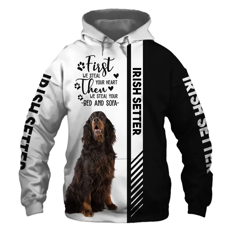 

Animal Irish Setter Dog 3D Printed Unisex Deluxe Hoodie Men/Women Sweatshirt Streetwear Zip Pullover Casual Jacket Tracksuit