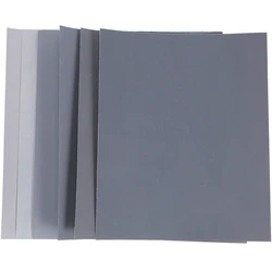 Grit 1500 2000 2500 3000 5000 7000 High Precision Polishing Sanding Wet/dry Abrasive Sandpaper Sheets - Germany, Pack of 12
