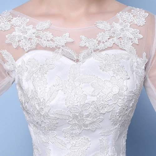 Imagen 2 del producto Vestido de novia personalizado princesa sueño vestidos de novia de talla grande vestidos de baile de satén para novia vestidos con cordones