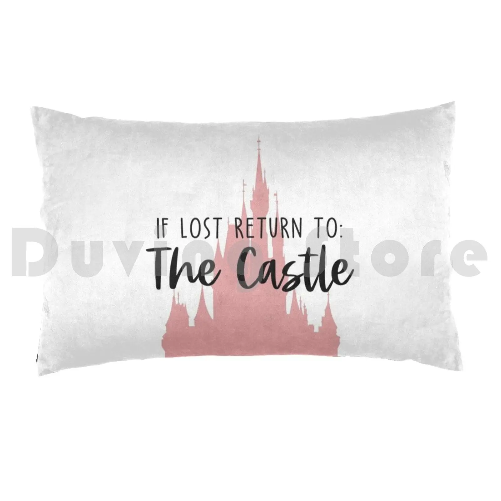 If Lost-The Castle Pillow Case Printed 50x75 Wdw Castle Magic Kingdom