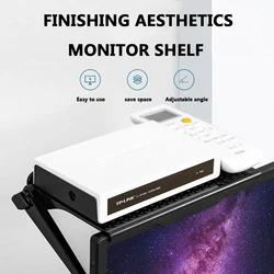 Foldable Universal Smart TV Box Stand DVD Set Wall-Mounted Bracket Racks Steady for Top Box Mount Holder Support Router Wall
