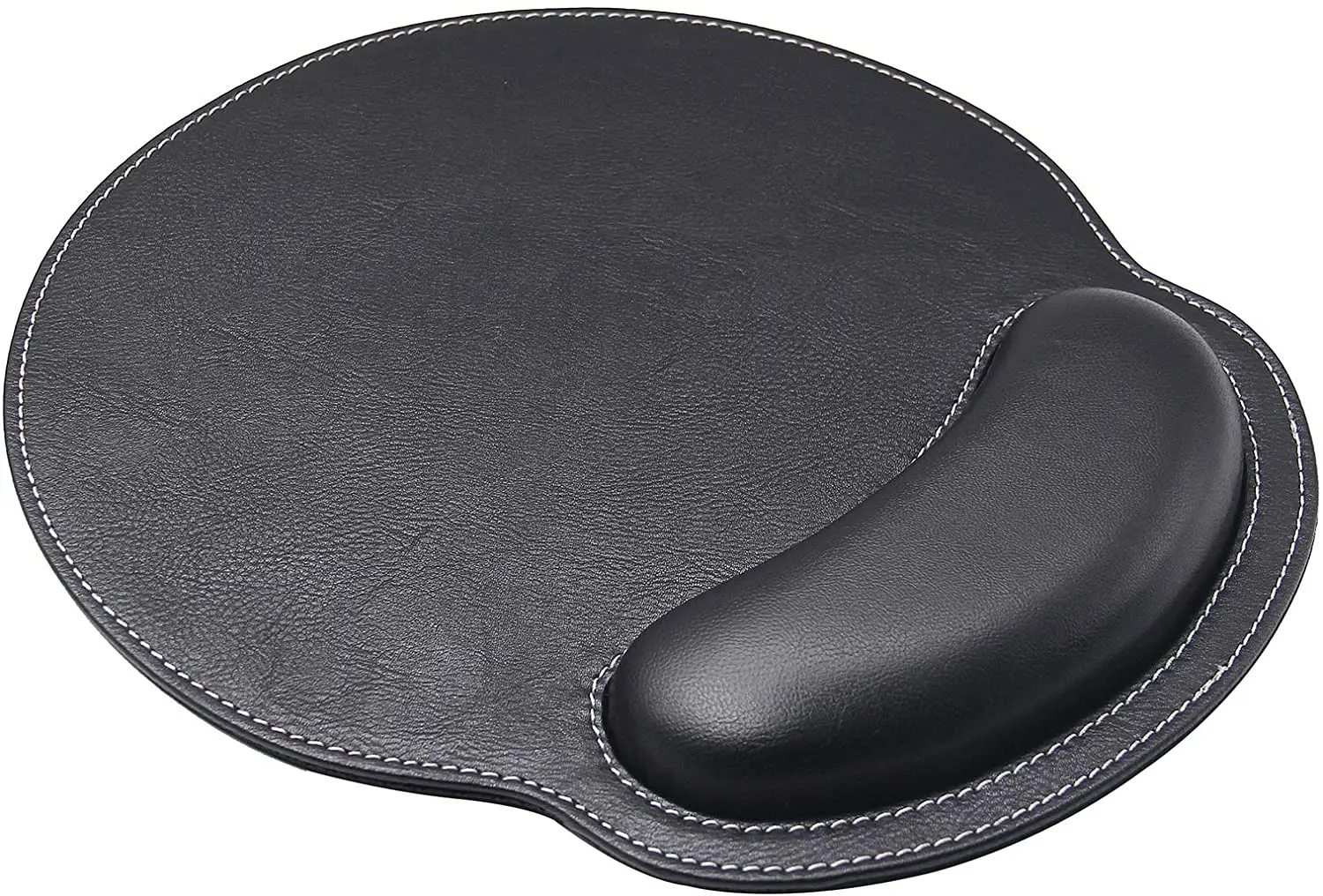 

Mouse Pad with Wrist Support PU Leather Mousepad for Laptop Computers Mac Non Slip Rubber Base Memory Foam Wrist Rest Mouse Pads