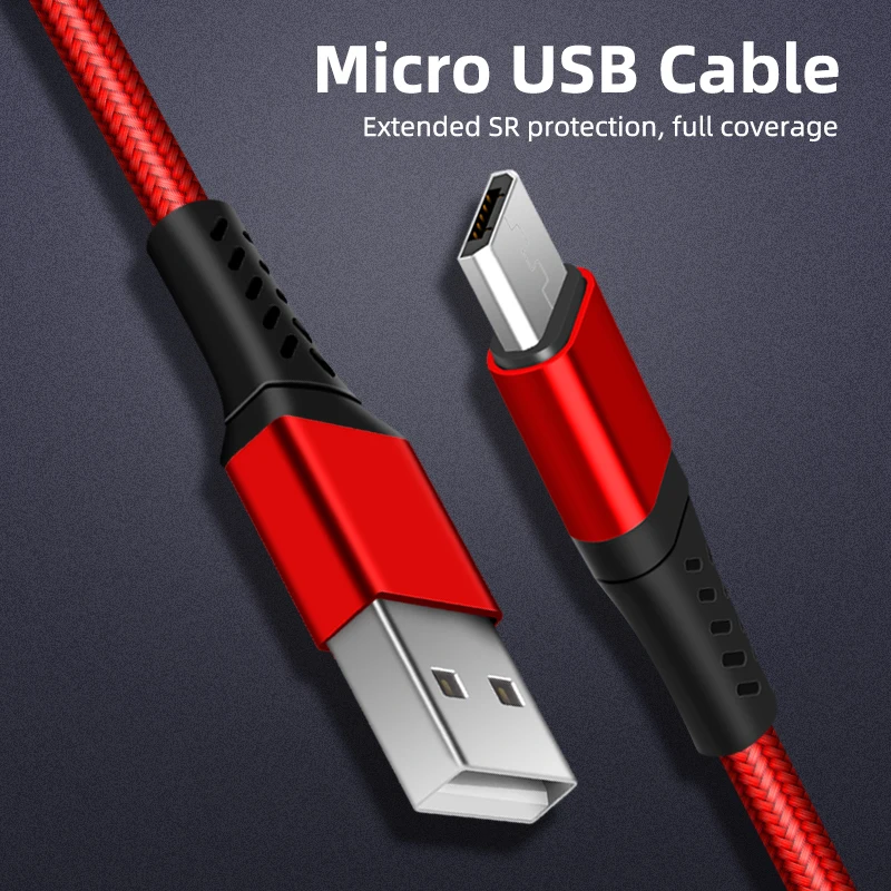 

Micro USB Cable 3A Fast Charging Micro Data USB Cable For Samsung Xiaomi Huawei Android Mobile Phone Charger Cable Cord