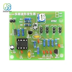 DC 6-12V NE555 Pulse Generator Module Sine/Triangle/Square Wave generator multi-channel Waveform Signal Generator DIY Kit