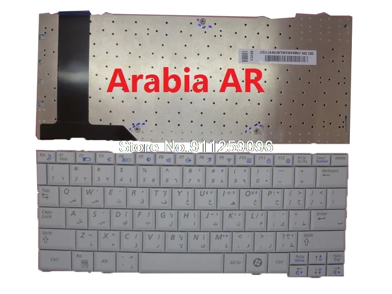 Laptop Keyboard For Samsung NP-NC20 NC20 Arabia AR Germany GR BA59-02462C BA59-02462J BA59-02527E NEW