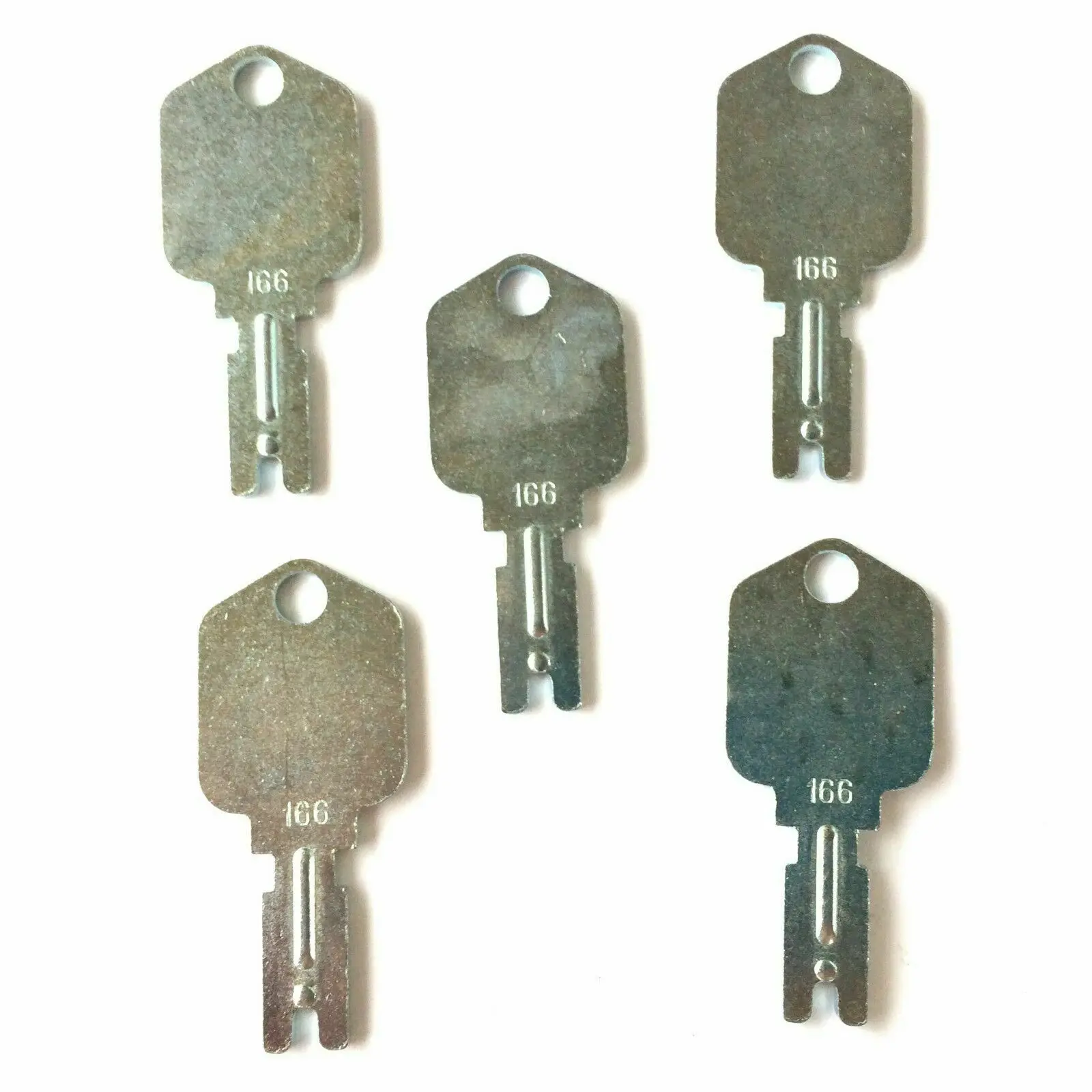 5pc Forklift Ignition Keys For Hyster (1430) Rollers 186304 Construction Equipment Clark Yale Komatsu Crown