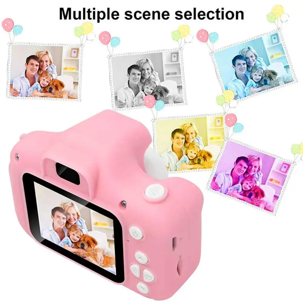 Mini câmera digital crianças brinquedos dos desenhos animados 2 Polegada câmeras de tela hd gravador de vídeo camcorder presentes de natal aniversário das crianças