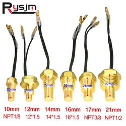 12V 24V Car Truck Digital Water Temperature Sensor NPT1/8  50K Head Plug 10mm 12mm 14mm 16mm 17mm 18mm 21mm Water Temp Sender