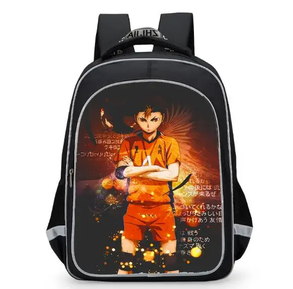 Kids schoolbag volleyball teenager printing night reflective backpack 1-3-6 grade student schoolbag travel laptop bag Mochila