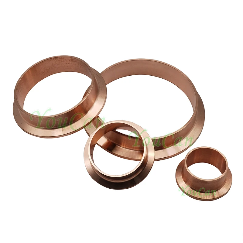 Red Copper Welding Tri Clamp Ferrule Copper Tri Clover Flange 1.5