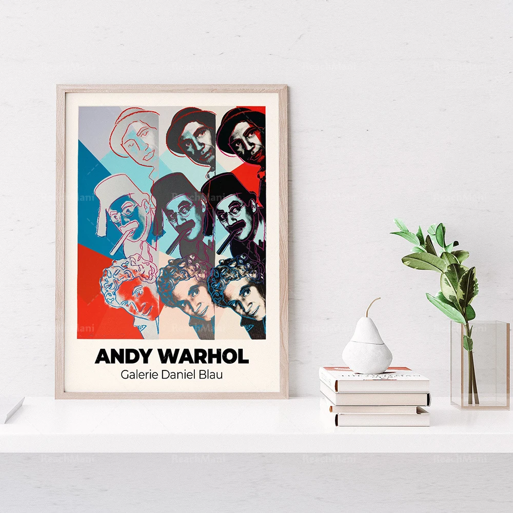 Andy Warhol Exhibition Poster/Marx Brothers Art Print/Printable Warhol Art Poster/Art Print