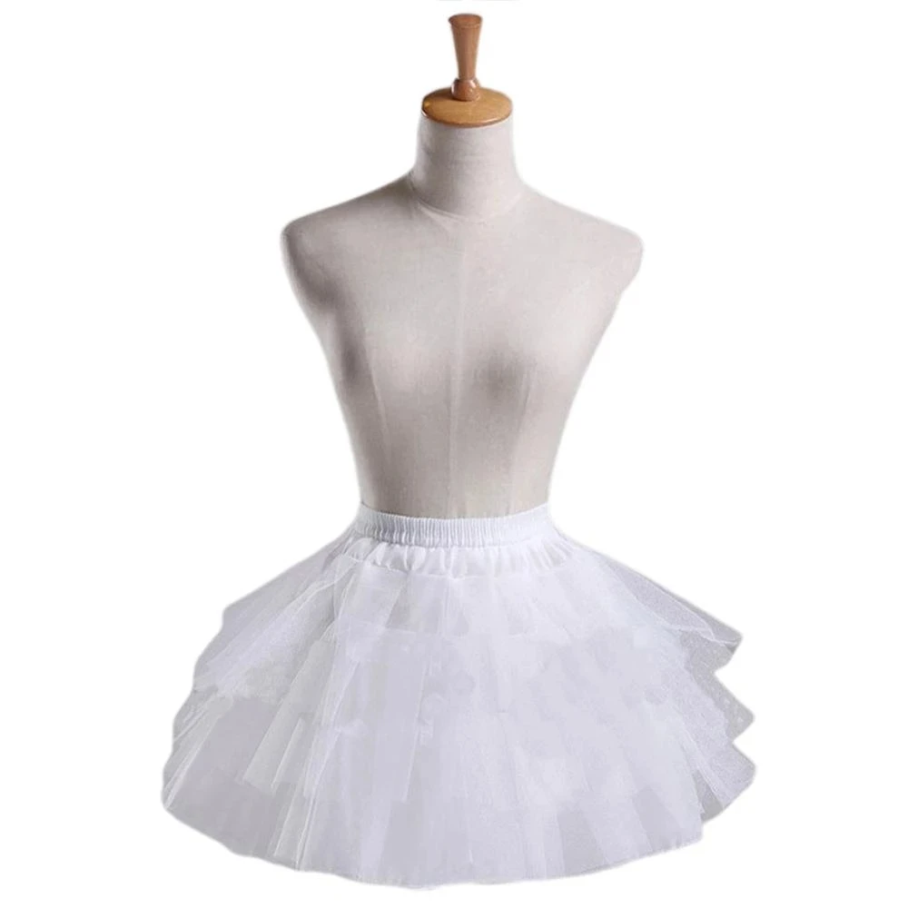 Cosplay Maid Wear Lolita Pettiskirt Short Hoops Girls Ballet Mesh Yarn Skirt Petticoats