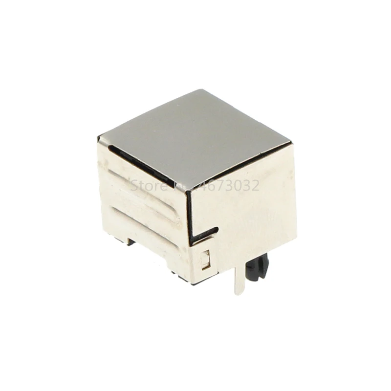 10PCS/LOT Per Lot RJ45 Metal 8 Pin Female PCB Right Angle Board Jack Connector 8P8C