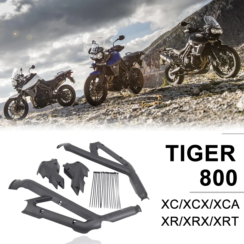 

Защита рамы мотоцикла для Tiger 800 XC XCX XCA XR XRX XRT, защитная рамка, защитные детали, набор Черных Пластиковых Деталей