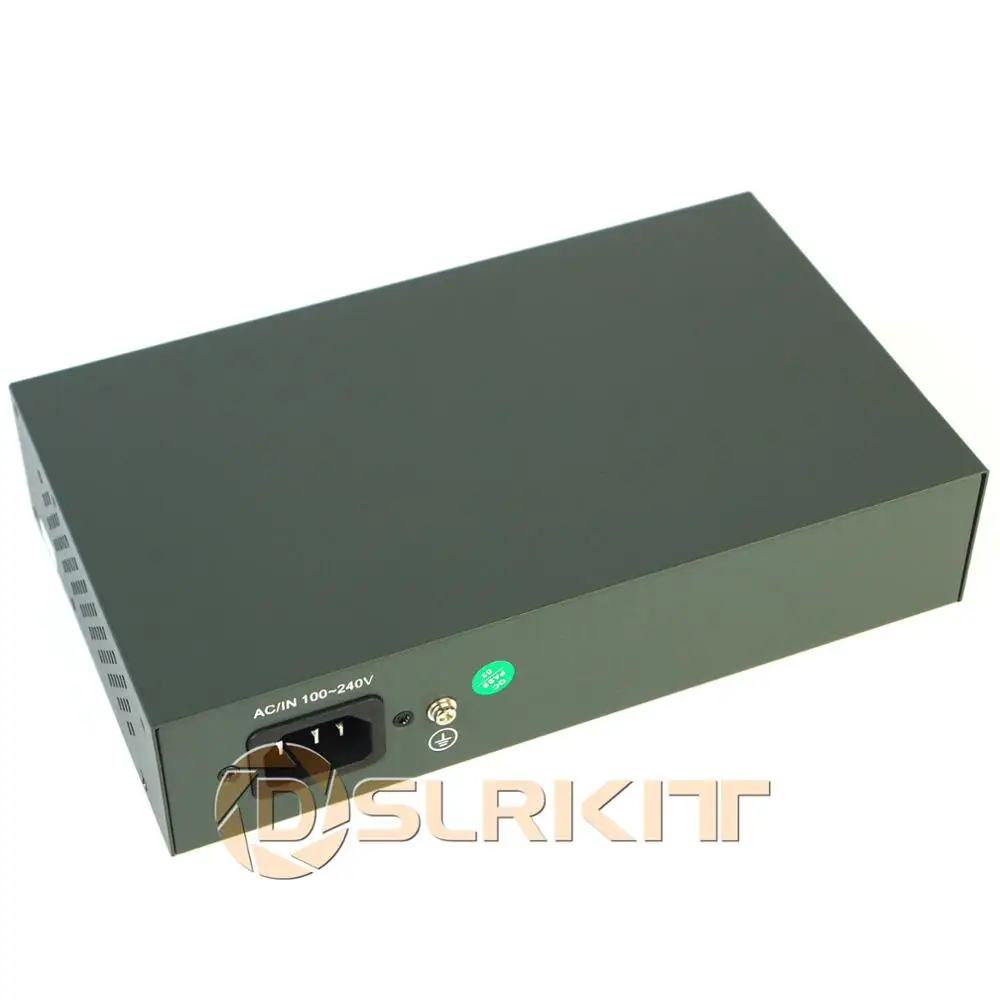 Imagem -03 - Dslrkit-tudo de Gigabit Portas Poe Mais Switch 802.3at af 120watt Energia sobre Ethernet