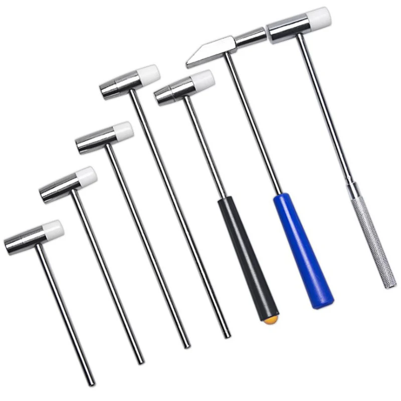 7Sizes Mini Hammer Advanced Small Steel Hammer Jewelry Watch Maintenance Tools