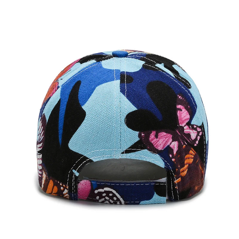 FS Stylish Colorful Leaf Butterfly Print Baseball Caps For Men Outdoor Sports Trucker Cap Leisure Travel Women Hat Gorras Hombre