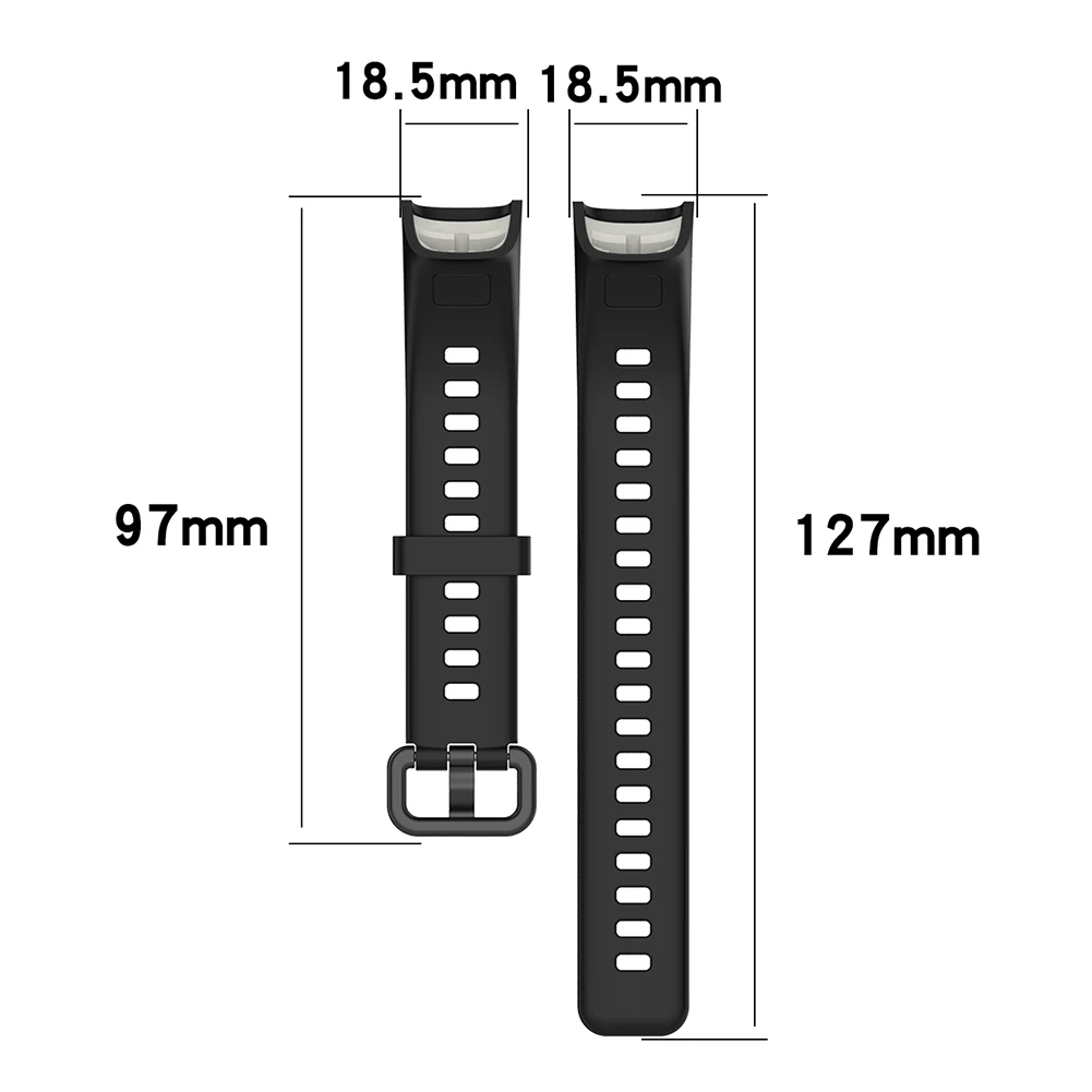 لينة سيليكون حزام (Band) ساعة حزام قابل للتعديل سوار استبدال معصمه ساعة ذكية لهواوي 4/هواوي الشرف 5i اكسسوارات