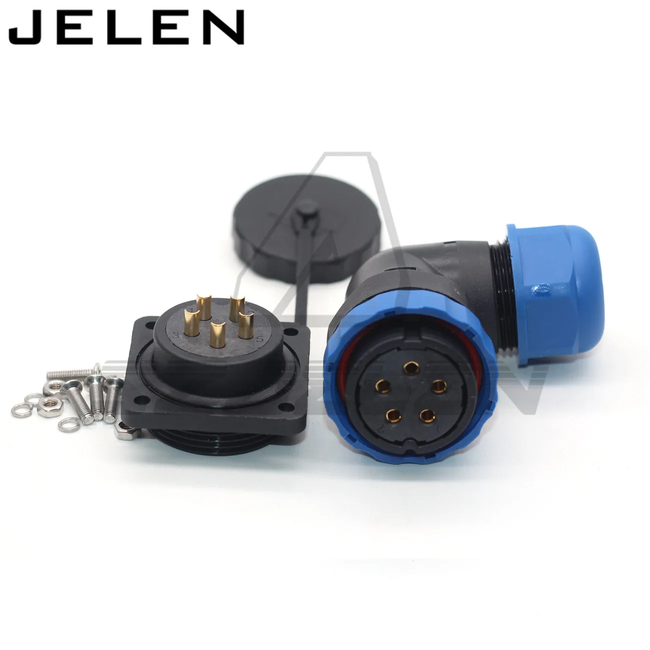 SD28 Right ang waterproof connector 2 3 4 5 6 7 9 10 12 14 16 19 22 24 26pin female plug and male socket IP68 Electrical cable