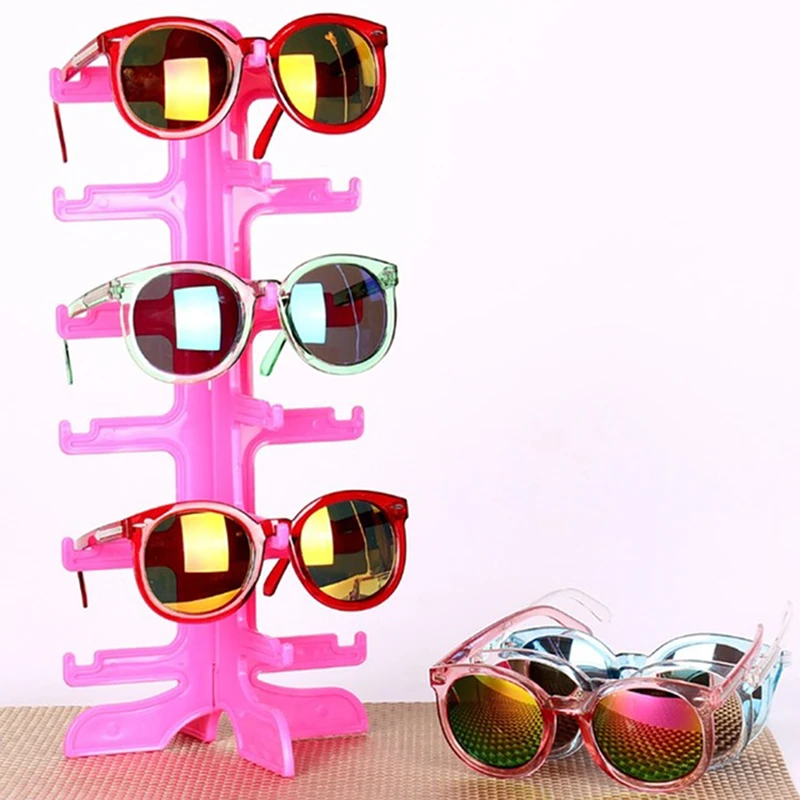Soporte de exhibición de 5 capas para gafas de sol, marco de PVC, 15,5x31cm, 2 unidades por juego