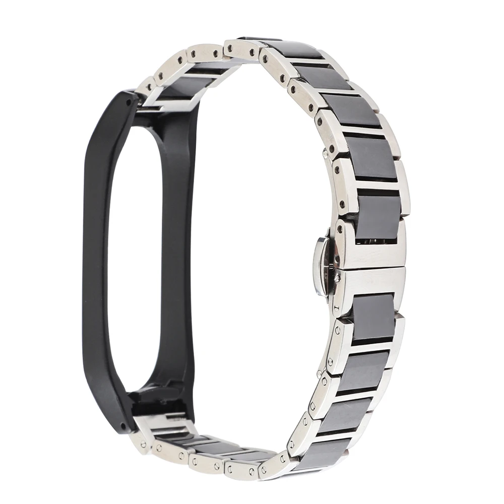 Mi Band 5 6 7 8 Bracelet Ceramic Straps for Xiaomi Band Mi6 Mi7 Wristband Replacement Watchband Accessories Stainless Luxury