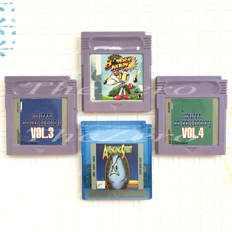 비디오 게임 카트리지 게임 콘솔 카드 포켓 봄버맨 코나미 GB 컬렉션 Vol 3 / 4 어벤징 스피릿 봄버맨, 16 비트