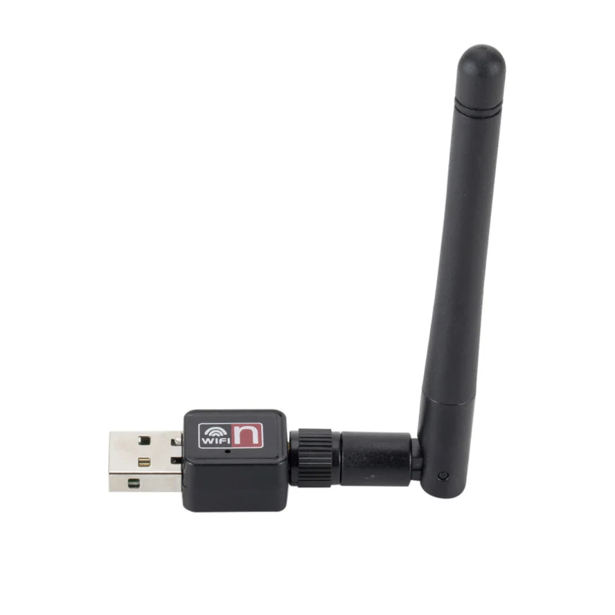 Tarjeta de red inalámbrica WiFi, adaptador LAN con antena giratoria, USB 2,0, 150M, 802,11 b/g/n, para ordenador portátil, PC, Mini Dongle